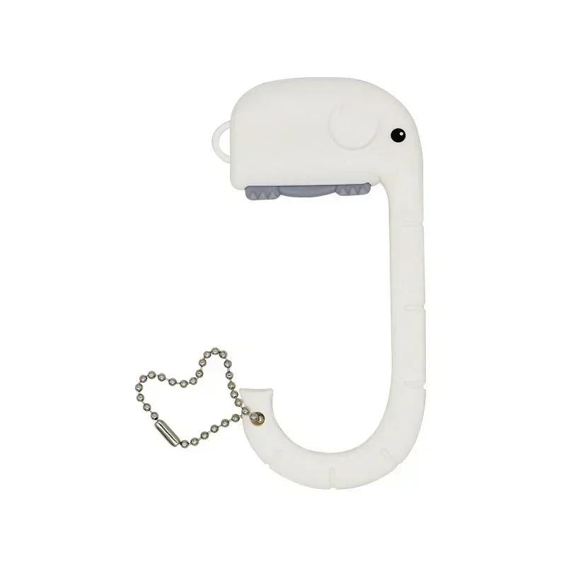 Portable Bag Hook Hanger Cute Elephant Table Hook Purse Handbag Travel Bag Organizer Holder Office Decor Plastic Desk Side Hook