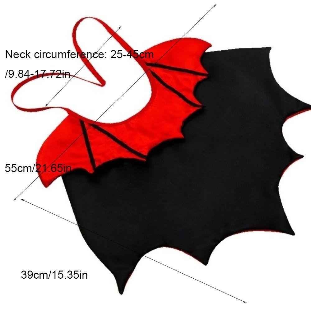 Bat Transformation Halloween Pet Costume Stand-collar Comfortable Small Dog Knight Cape Soft Fabric Adjustable Kitten Dress