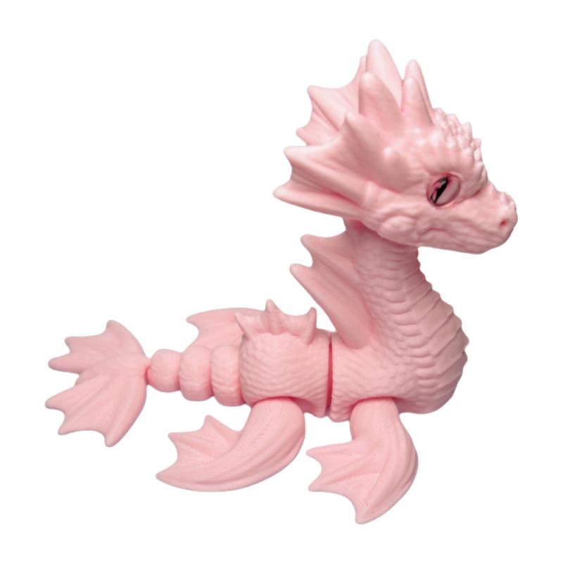 Новые игрушки-фигурки драконов, мини-морской дракон, 3D-печать, реалистичный глаз, градиентная модель, домашний декор, подарки для детей