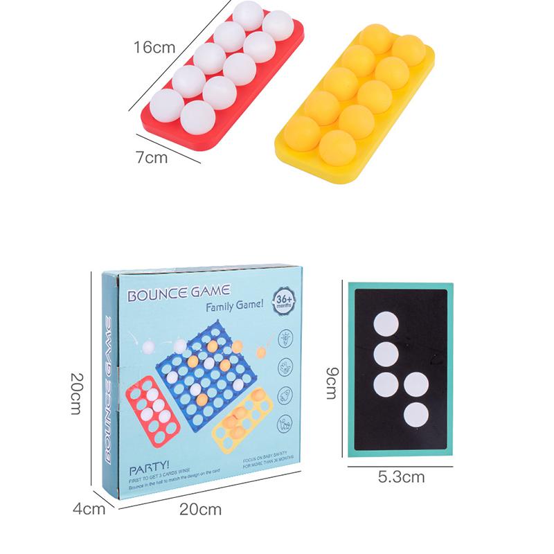 Kids Ball Bouncing Game Parent-Child Interaction Board Game Toddler Toss Ball Game Fun Party Game
