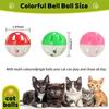 10 PCS Cat Balls with Bell Cat Jingle Balls for Cats Kitten Plastic Bell Ball Pounce Chase Rattle Toys Assorted Color Pet Ball