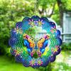 3D Animal Wind Spinner Decoration with Hook Indoor Outdoor Garden Yard Porch Colorful Turtle Butterfly Rooster Dragonfly Flower Wind Chime Hanging