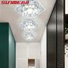 New Modern Crystal Petals LED Ceiling Lights  Aisle Hallway Corridor Stairway Villa Gallery Kitchen Coffee  Indoor Lights