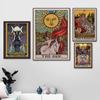 Nordic Abstract The Lovers Tarot Wall Art Pictures Canvas Painting Sun Empress Priestess Posters Prints Living Room Home Decor