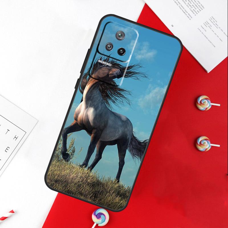 Чехол «Скачущая лошадь» для Xiaomi 11T 12T 13T 14T Pro 13 14 15 Ultra POCO X7 Pro X3 X5 X6 F5 F6 M6 Pro