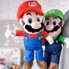 1-2 шт. Плюшевые игрушки Марио Плюшевые игрушки Луиджи Аниме Кукла Плюшевая для Детей Отличный Рождественский Подарок на День Рождения для Детей