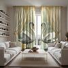 2-х компонентный HD цифровой белый галстук теплый Лебединое озеро занавеска украшение дома стиль украшение гостиная спальня носить штанга эффект занавески