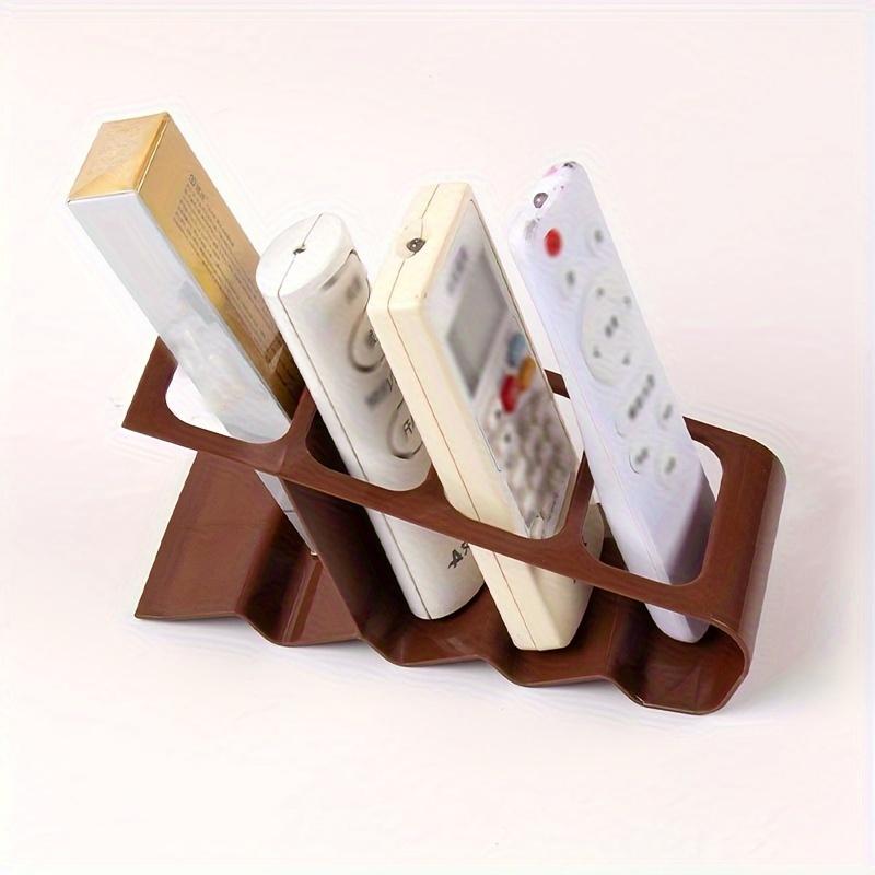1pc Four Compartments Remote Control Organizer Creative Desktop Storage Shelf Remote Control Special Organizer Home Utility Shelves