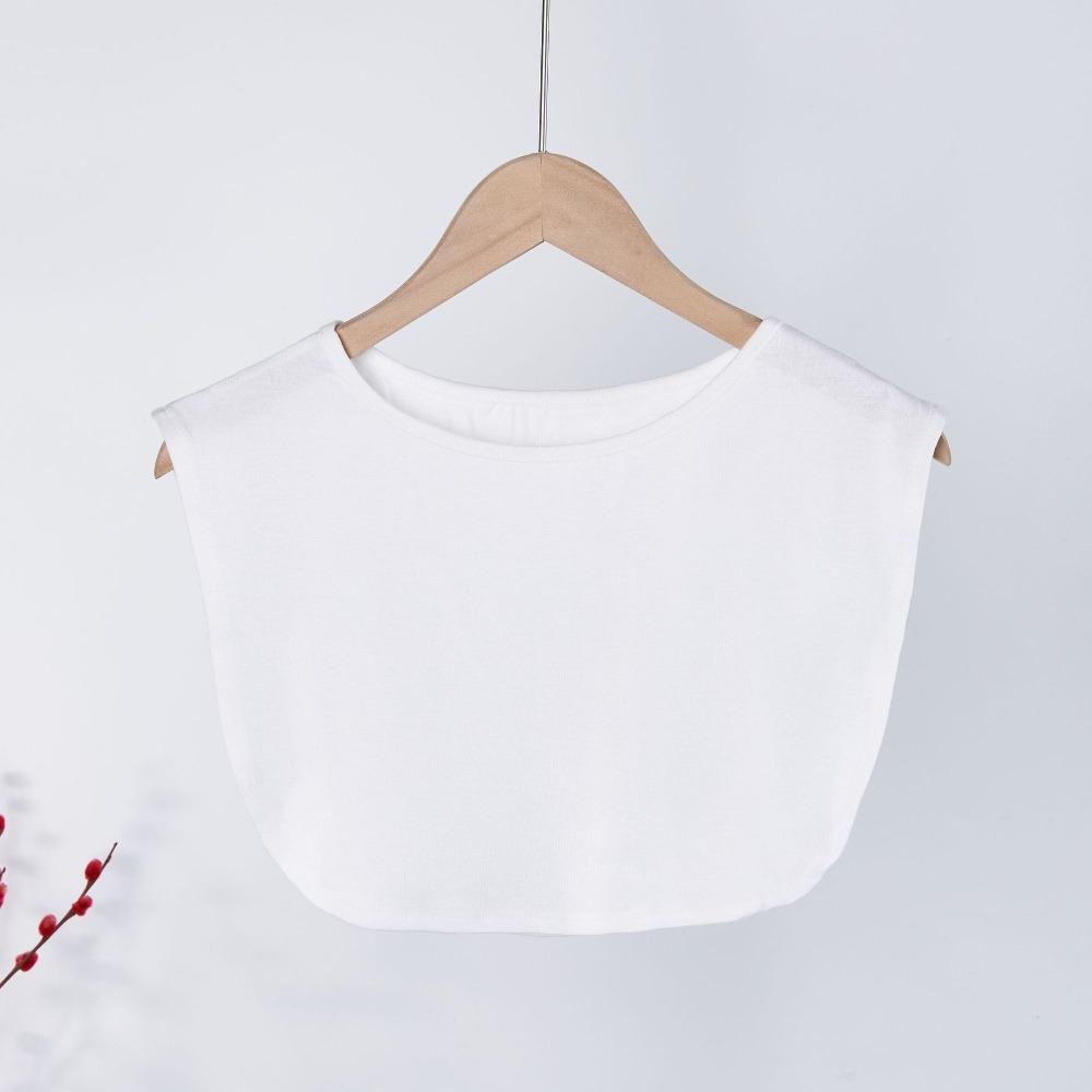 Однотонный съемный воротник для рубашки, удобное женское шейное украшение, поддельный воротник, аксессуар для свитера