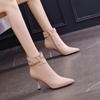 Autumn Women's Boots 2024 Ankle Fashion Pointed Toe High Heel Shoes Ankle Boots Zip Ladies Shoes Boots Boots of Women