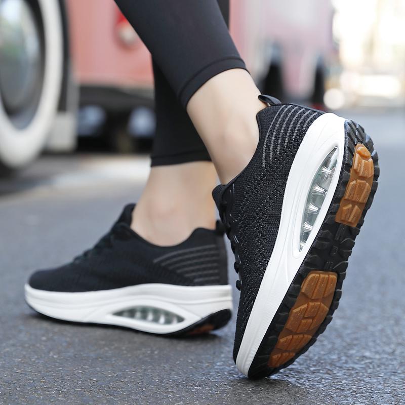 TUINANLE Женские кроссовки на толстой подошве, спортивная обувь, повседневная обувь на сетчатой платформе