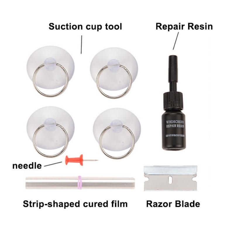Комплекты для ремонта лобового стекла Инструменты для ремонта окон автомобиля Восстановление царапин и трещин на лобовом стекле Полировка оконных экранов Автомобильный стайлинг