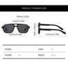 Brand Designer  Luxury Big Frame Square Sunglasses Women For Men Vintage Punk Sun Glasses Rivet Popular Outdoor Shades Uv400