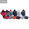5 Pairs 5 Finger Socks Large Size Cotton Striped Mesh Bright Color Sweat-Absorbing Fitness Marathon Bike Sport Toe Plus Socks
