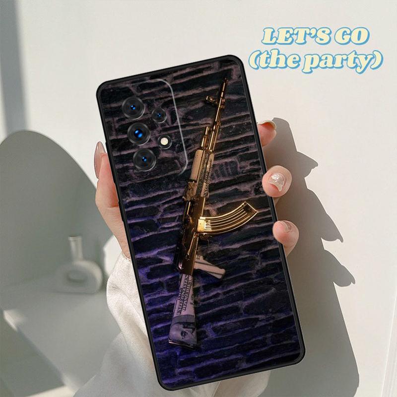 Чехол для телефона Пистолет для Samsung Galaxy A42 A31 A40 A51 A71 A32 A80 A91 A52 A72 A73 A20e A21S A50 A70 A11 A12