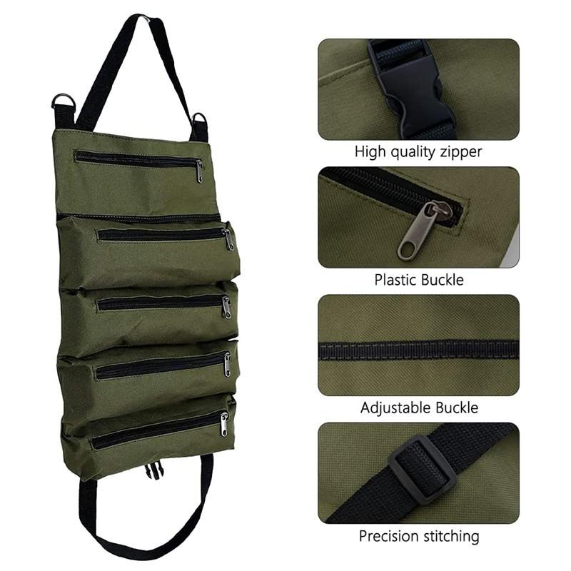 Car Tool Kit Electrician Bag Wear-resistant Tool Roll Multi-function Repair Tool Kit Car Tool Kit Auto Repair Kit