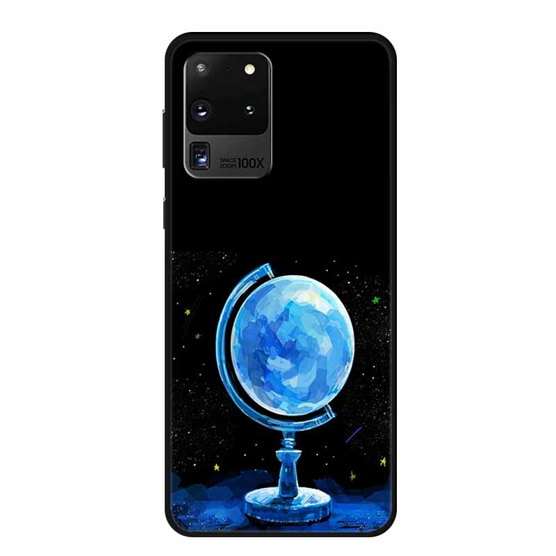 For Samsung Galaxy S20 Ultra 5G Case Astronaut Soft Silicone Phone Cases for Samsung S20 Ultra LTE 5G Shell Protective Moon Capa