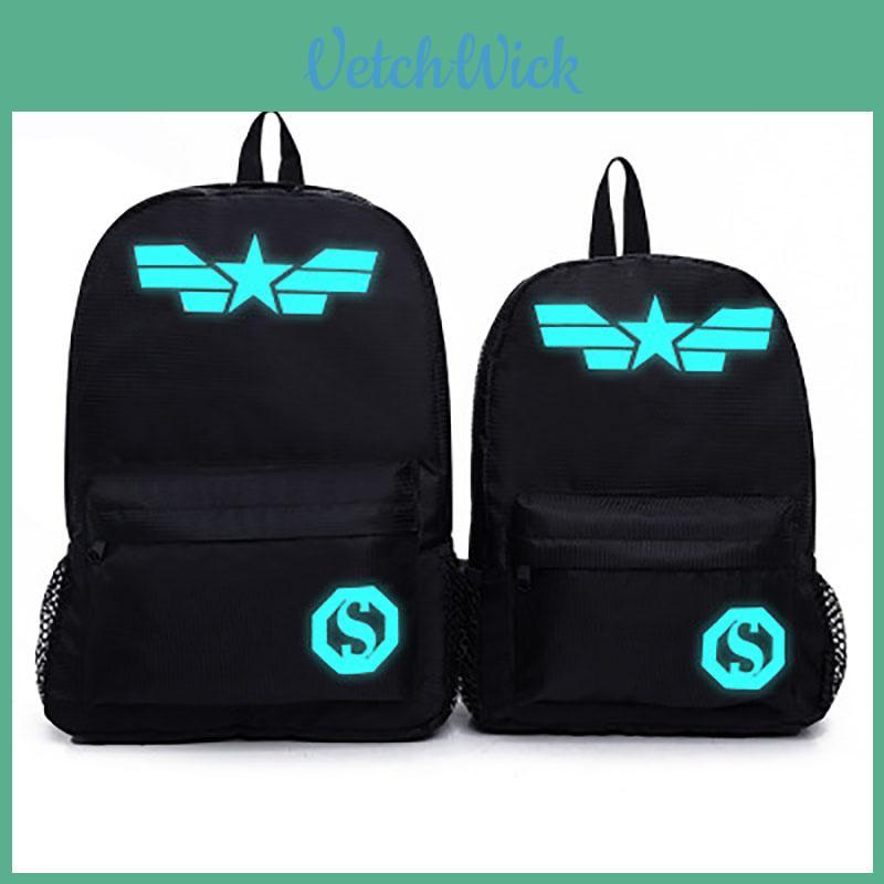 Classic Appeal Night Luminous Backpack Fashion School Bag With Premium Materials For Teens