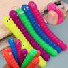 Красочная гусеница, растягивающаяся игрушка, для снятия стресса, фиджет, тянущаяся, сенсорная игрушка, эластичная, мягкая резина, забавная игрушка для детей и взрослых