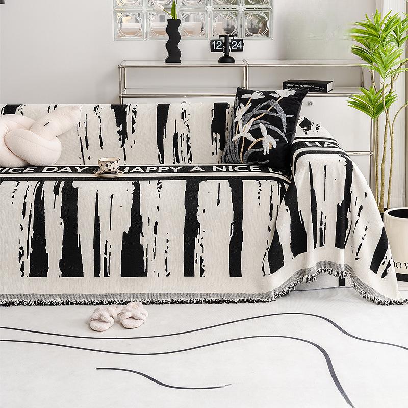 Новый диванный полотенце-чехол на все времена года, простой современный нескользящий чехол для дивана, тканевый чехол для одеяла с защитой от царапин от кошек