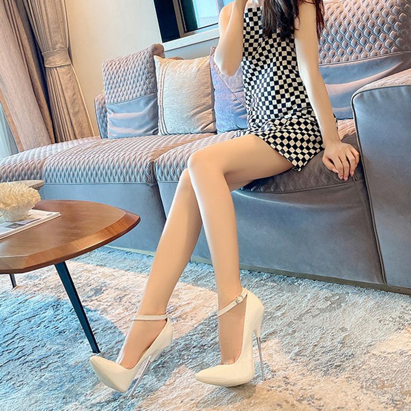 Женская обувь больших размеров для танцев на шесте, пикантная обувь для выступлений, фут-фетиш, туфли на высоком каблуке-шпильке, каблук-шпилька 16 см, WZ