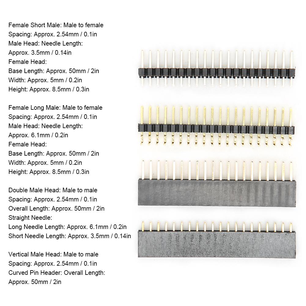 Pin Header 40Pin for Raspberry Pi Zero W Accessories Computer Breadboard Connector