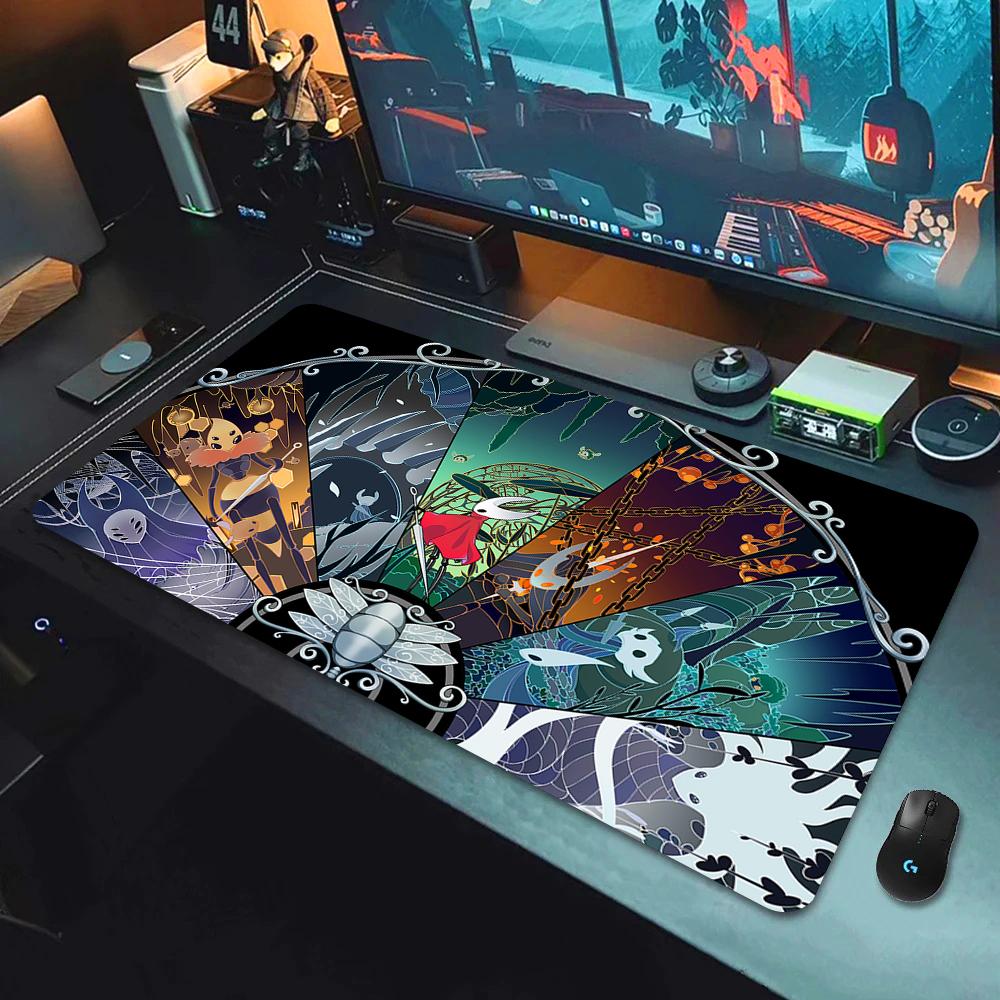 90x40см Игровой HD Коврик для Мыши Аниме Резиновый Коврик для Мыши Hollow Knight Сшитый Край Ковер для Клавиатуры Большой Офисный Коврик для Стола Компьютерной Компании