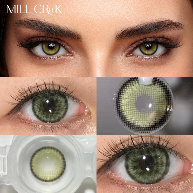 MILL CREEK Цветные контактные линзы Красивый зрачок Косметические линзы для глаз Искусственный зрачок Степень Контакты Рецепт Близорукость