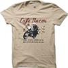 Винтажная байкерская футболка Cafe Racer Finish Line с изображением классического мотоцикла 06029
