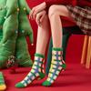 Christmas Fuzzy Socks Women Warm Fluffy Crew Socks Colorful Winter Slipper Socks for Home Lounging Sleeping Holiday Gift