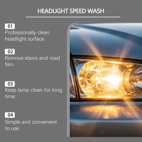 Headlight Repair Kit Fix Yellowed Fogging Oxidation Car Lenses With Polish Uv Protectant Spray