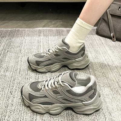 Толстые сетчатые дышащие кроссовки Hundred Match Running Casual Sneakers для женщин Spring Pops Shoes