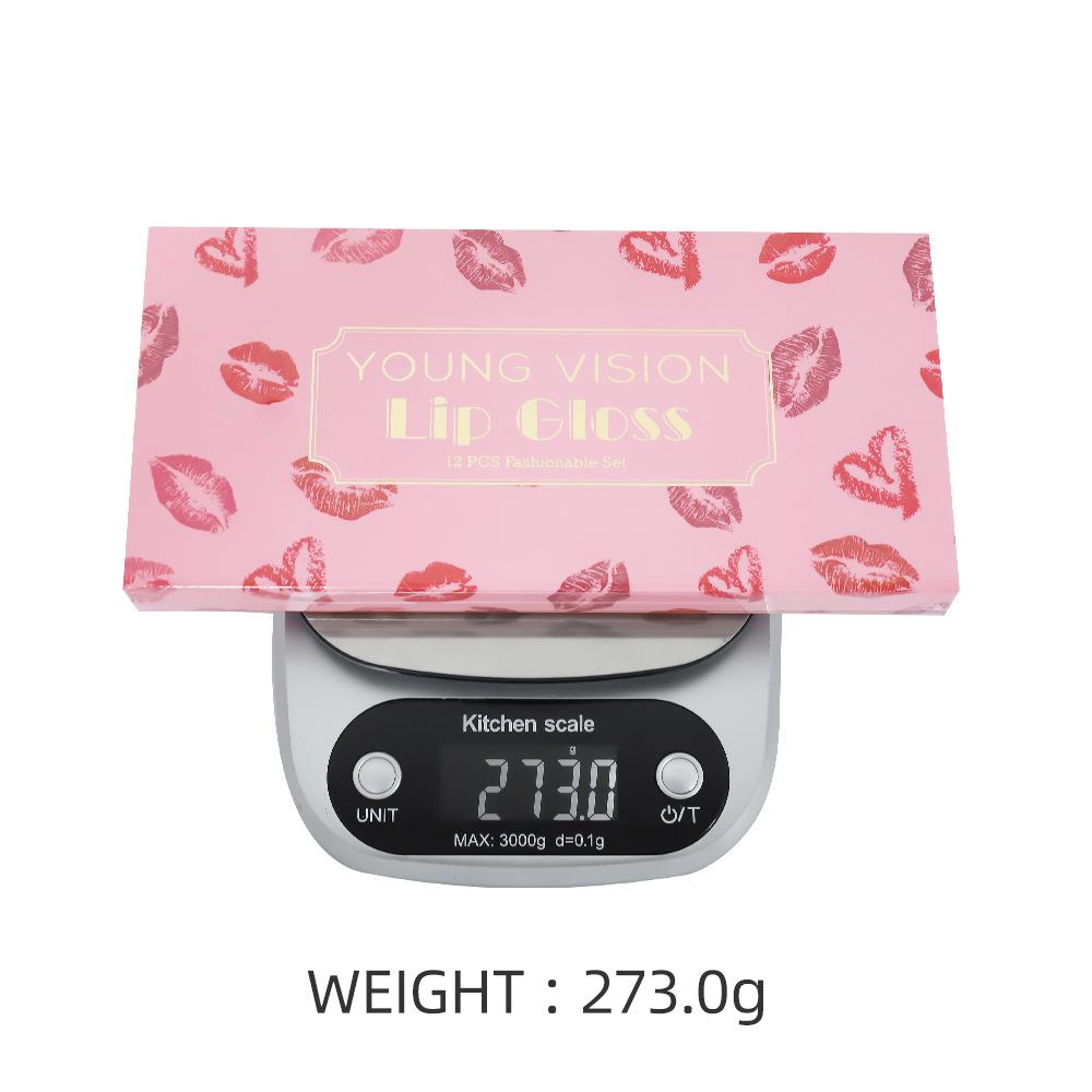 YOUNG VISION 12 шт. Подарочный набор с магнитом для глазури для губ Матовая глазурь для губ Жидкие помады
