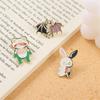 Булавки с мультяшными животными, креативные забавные кошки, кролики, летучие мыши, брошь в форме черепа, сумки, одежда, металлические значки, аксессуары