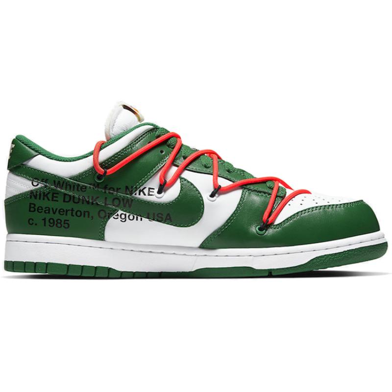 Nike Dunk Low Off White Pine Green Кеды для скейтбординга Кроссовки CT0856-100