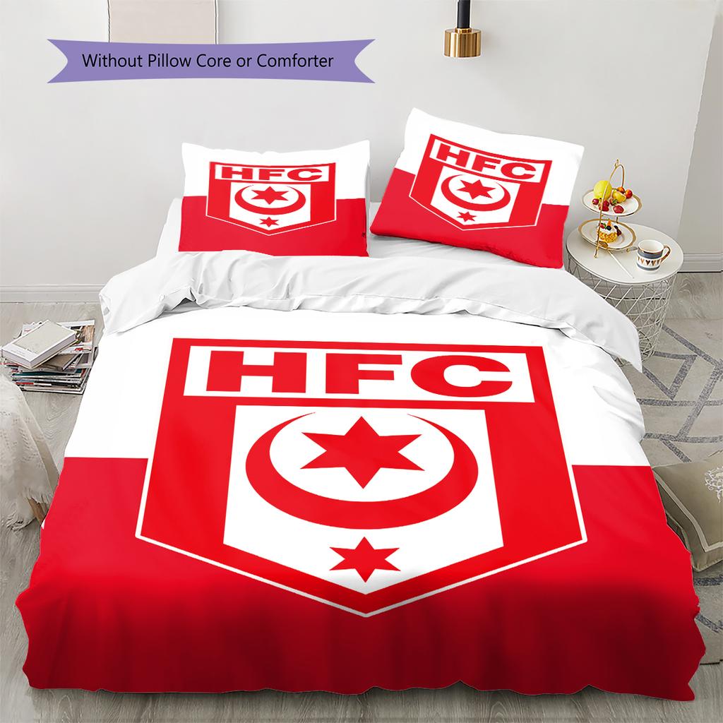 Постельное белье с узором Hallescher FC, Комплект с одеялом, Пододеяльник, Наволочка, Домашний подарок на день рождения (1 пододеяльник + 2 наволочки, без наполнителя)