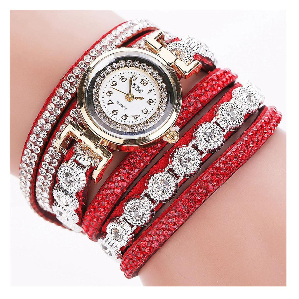 Модные часы со стразами, браслет из пеньковой веревки, женские кварцевые часы для отдыха