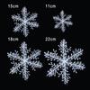 Fashion Wedding Supplies Plastic Snowflake Decoration Hanging Ornaments Xmas Decor Christmas Tree