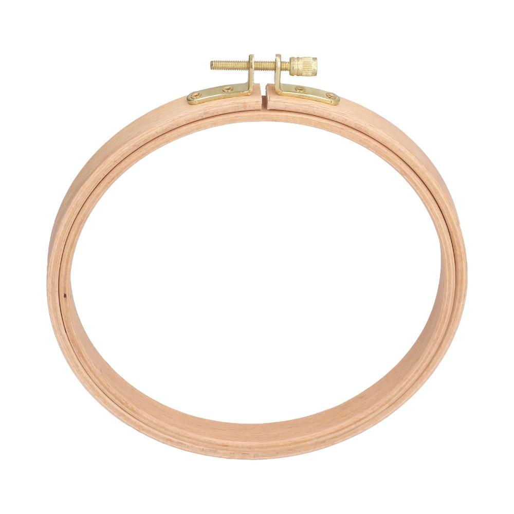 2pcs Round Shape Cross Stitch Hoop 6 Inch Embroidery Frame Durable Embroidery Hoop For Art Craft