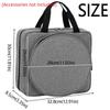 Portable Crochet Storage Bag Padded Interior Embroidery Project Bag  Floss Threads Organizer