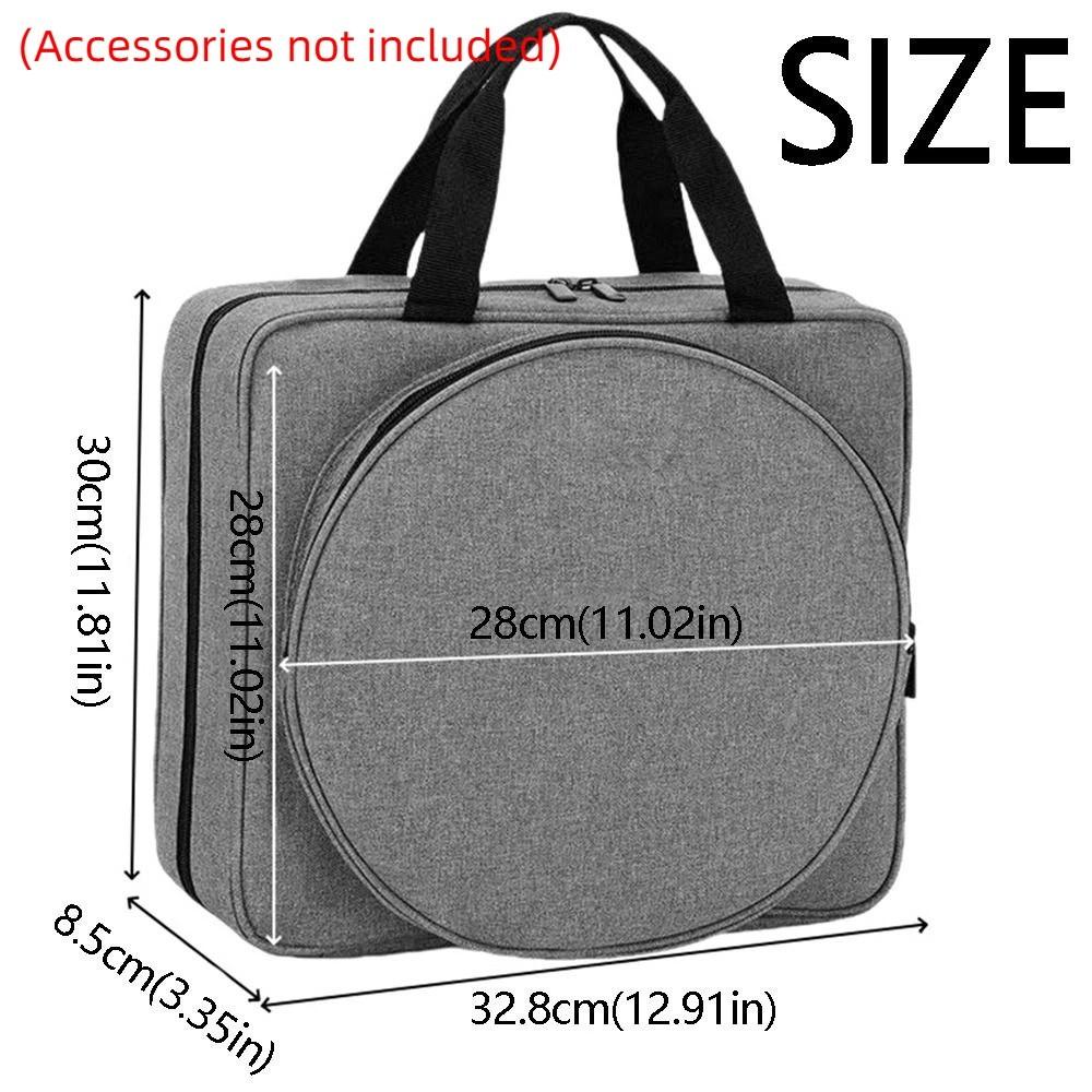 Portable Crochet Storage Bag Padded Interior Embroidery Project Bag Floss Threads Organizer