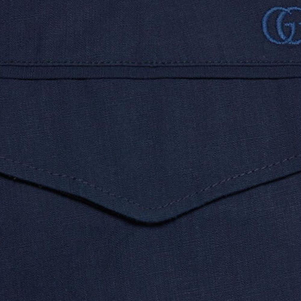 GUCCI SS23 Casual Pants Men's Blue 742764-ZANYI-4080