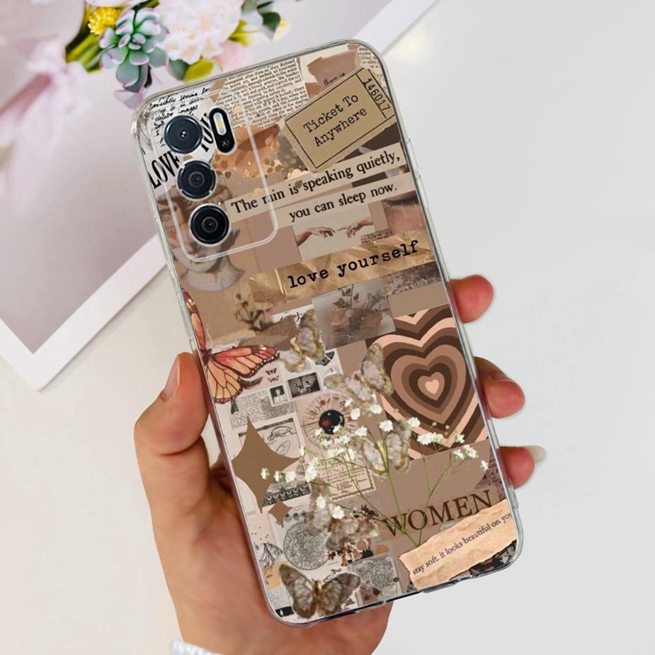 Чехол для Oppo A16 A16s Стильный окрашенный задний чехол Мягкий тонкий чехол для телефона для Oppo A16s OppoA16 s CPH2269 Coque Fundas Бампер Корпус