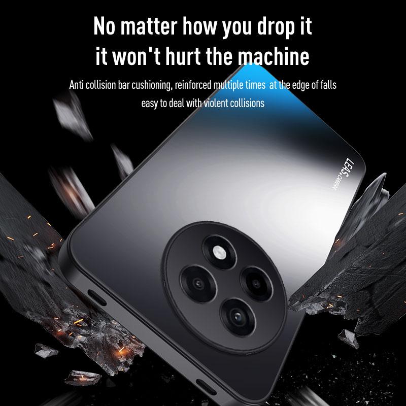 EUCAGR Для OnePlus Ace 5 Pro Роскошный Ударопрочный AG Матовый Мягкий ТПУ+ПК Матовая Задняя Крышка Для Чехол-бампер OnePlus Ace5Pro