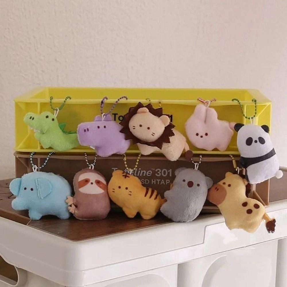 Plush Toy Key Ring Panda Schoolbag Pendant Bag Pendant Girls Key Chain Korean Style Key Chain