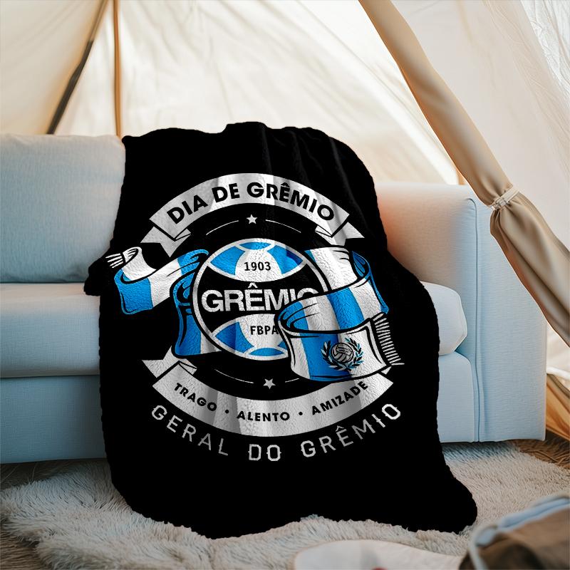 1PC Grêmio FBPA Printed Soft Flannel Blanket Throw for Adult Bedroom Living Room Sofa Camping Travel Fan gifts Christmas Gifts