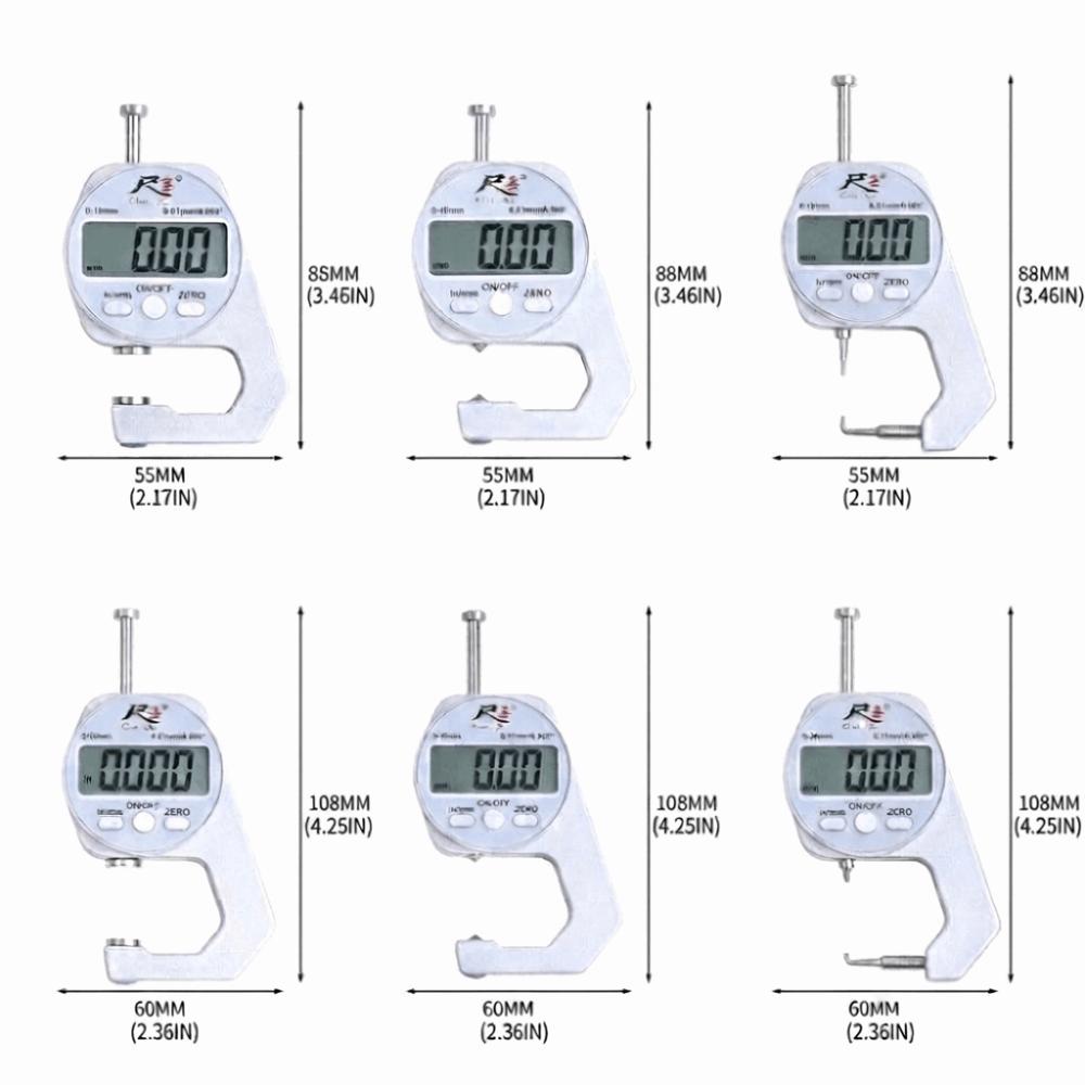 Digital Display Electronic Micrometer High Precision Dial Indicator  Paper Measurement