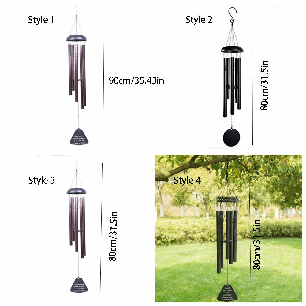 Retro Aluminum Tube Wind Bell Metal Blessing Bell Garden Decor Wind Chimes Outdoor