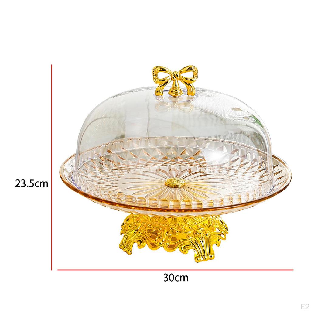 Подставка для торта, десертная тарелка, небьющийся круглый поднос, сервировочное блюдо для закусок и кексов