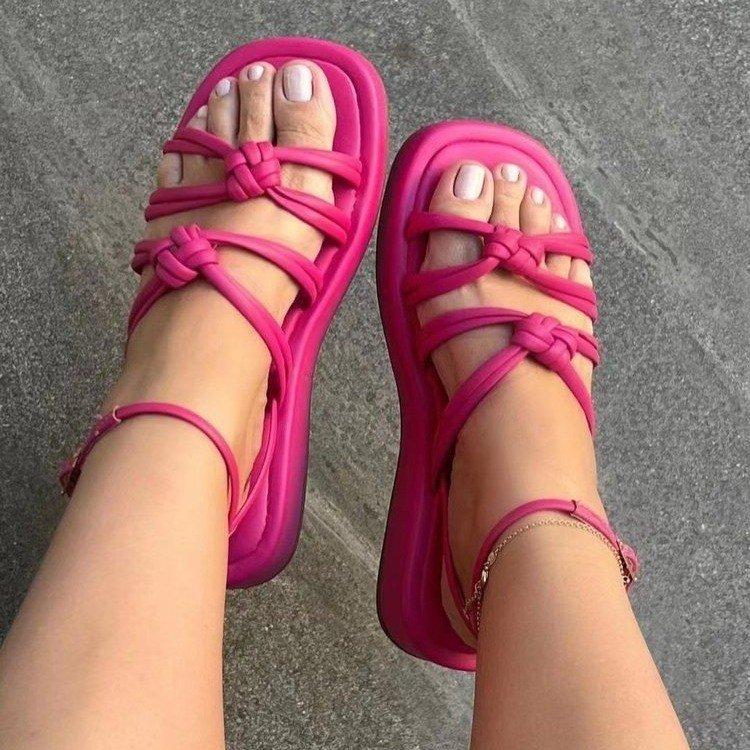 New Women's Summer New Large Thick Sole Casual Sandals